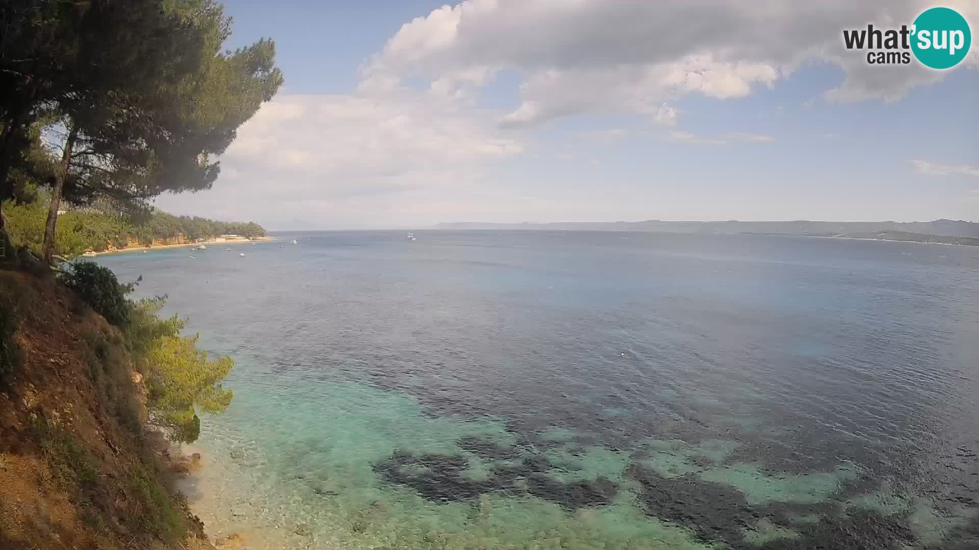 Webcam plage Potočine Bol – Vue en direct sur Borak Beach, île de Brač
