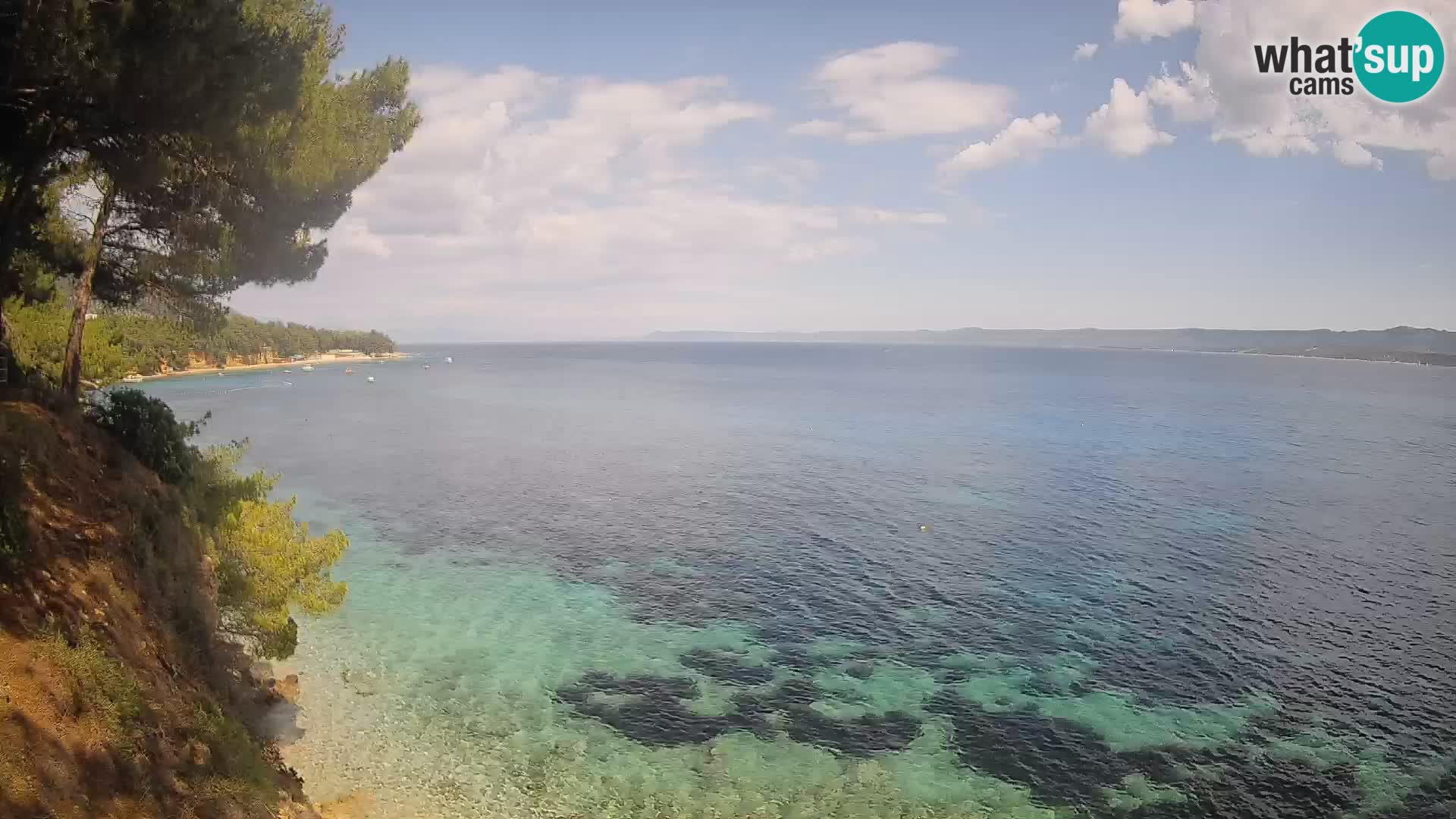 Webcam plage Potočine Bol – Vue en direct sur Borak Beach, île de Brač