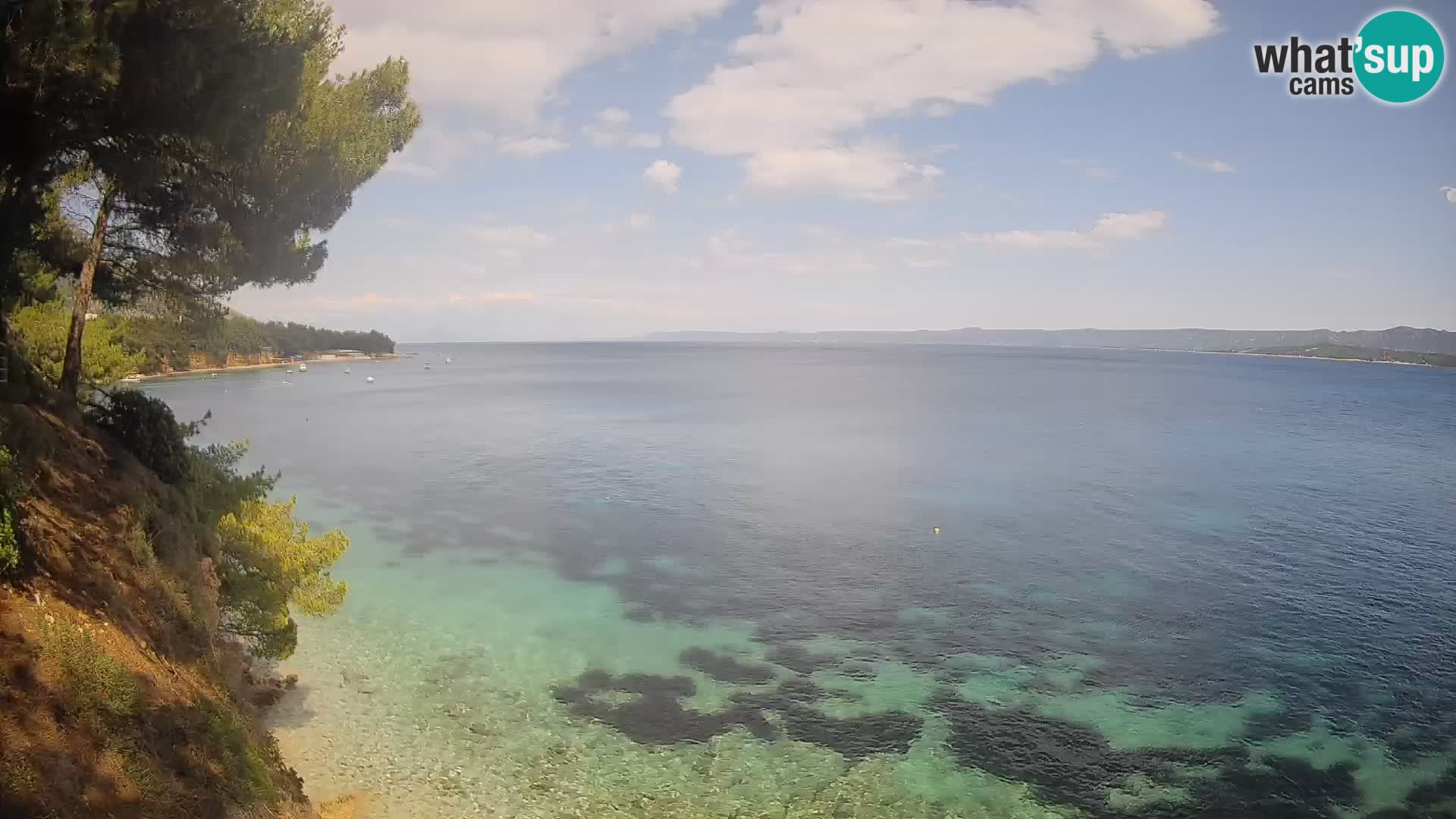 Web kamera Potočine Bol – Pogled uživo na plažu Borak, otok Brač