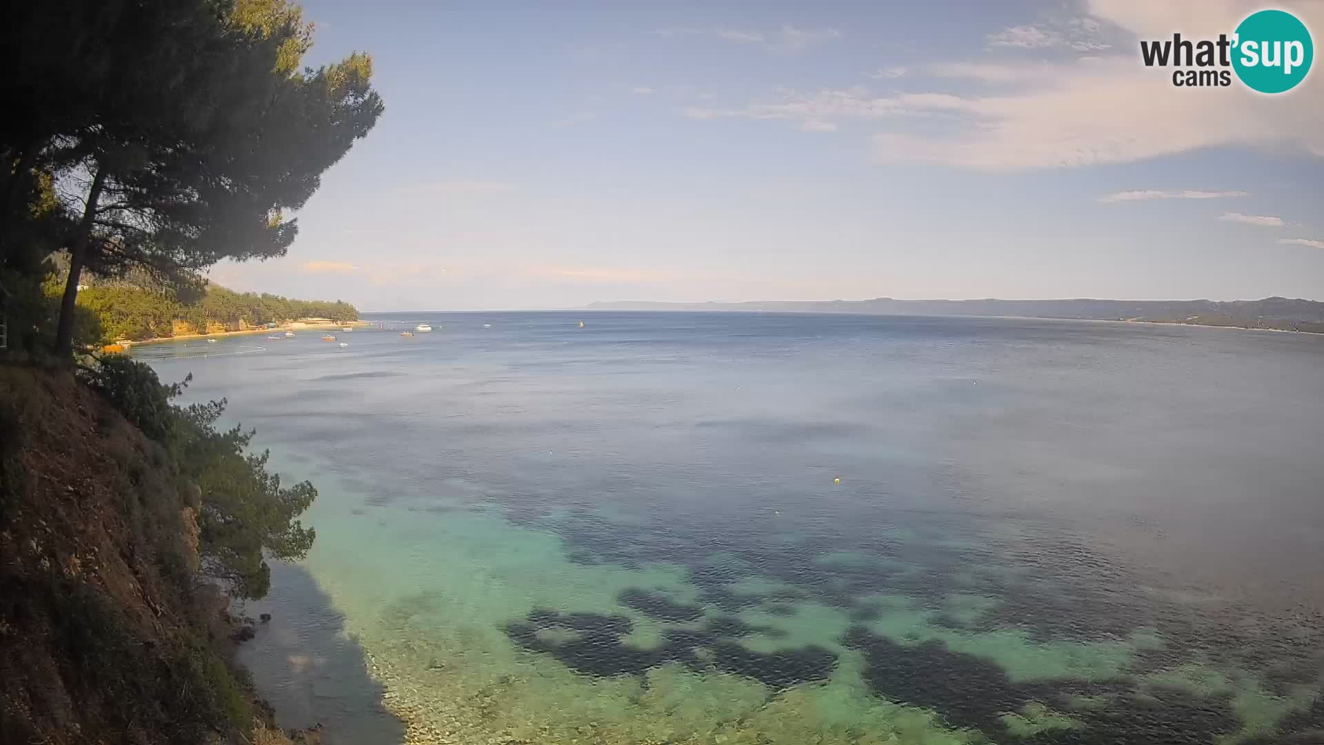 Webcam plage Potočine Bol – Vue en direct sur Borak Beach, île de Brač