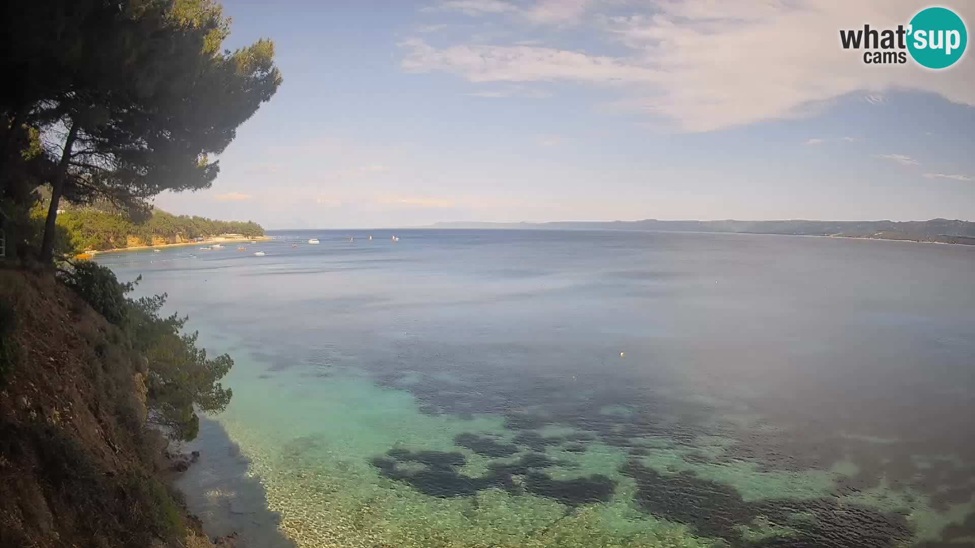Webcam plage Potočine Bol – Vue en direct sur Borak Beach, île de Brač