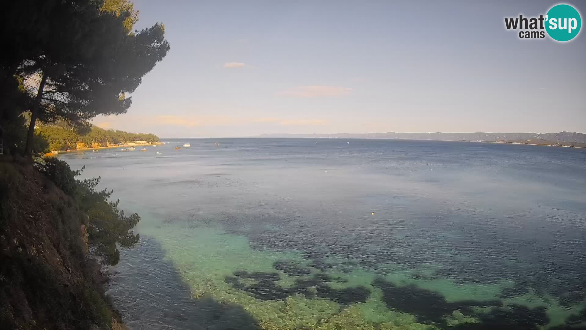 Webcam Playa Potočine Bol – Vista en vivo de Borak Beach, Isla de Brač