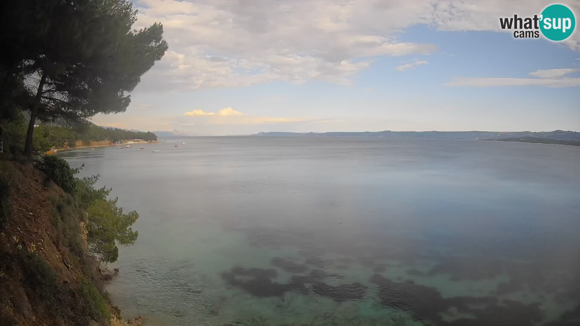 Webcam Spiaggia Potočine Bol – Vista live sulla spiaggia Borak, Isola di Brač