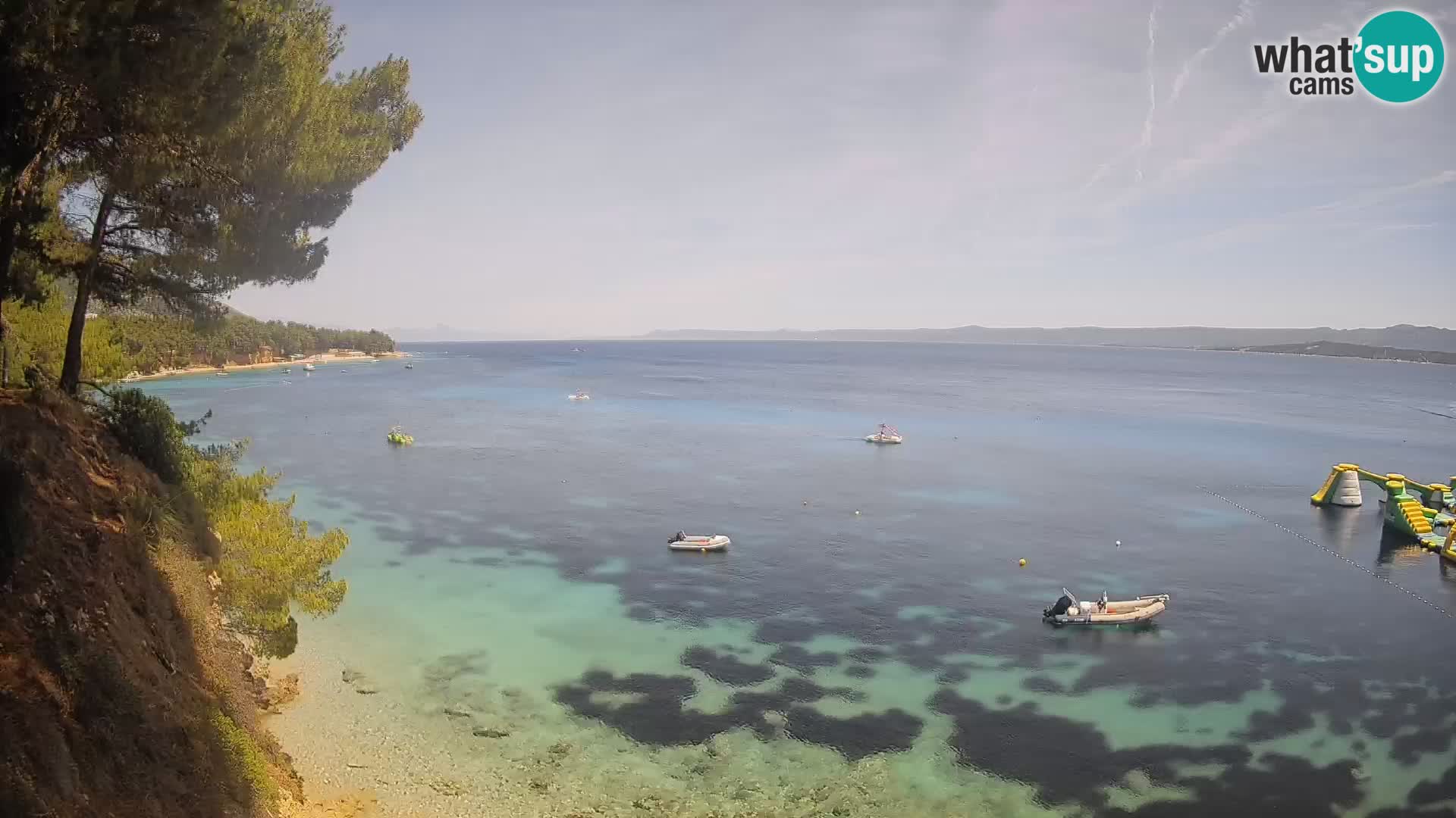 Webcam plage Potočine Bol – Vue en direct sur Borak Beach, île de Brač