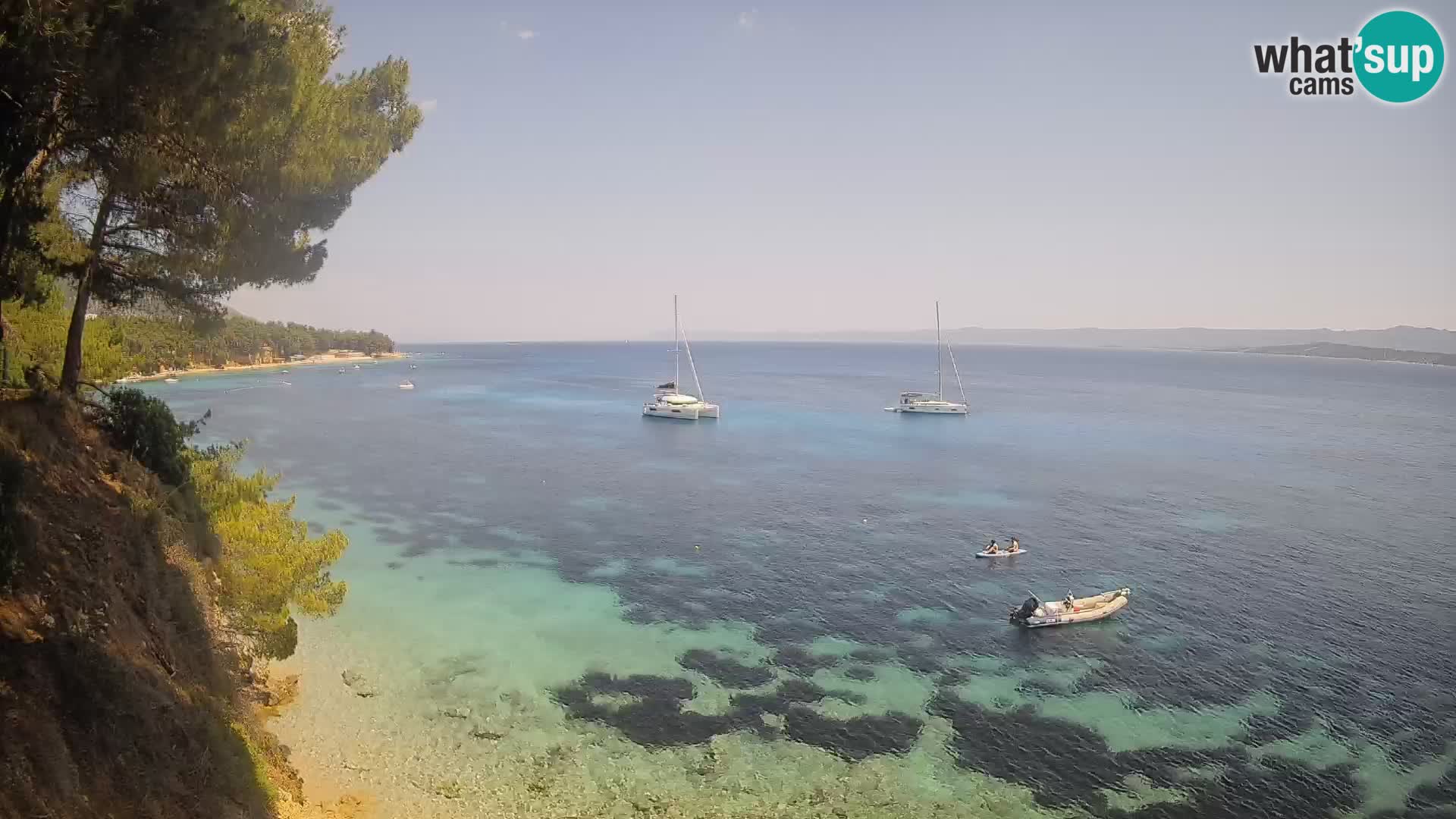 Webcam Potočine Beach Bol – Live View of Borak Beach, Brač Island