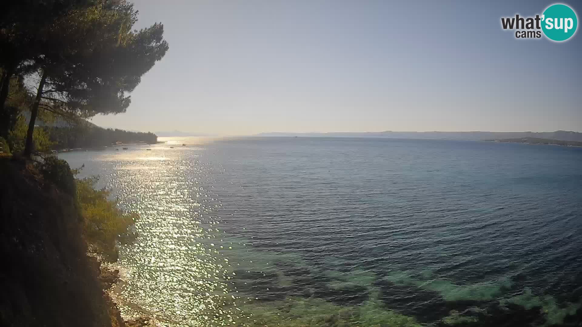 Webcam plage Potočine Bol – Vue en direct sur Borak Beach, île de Brač