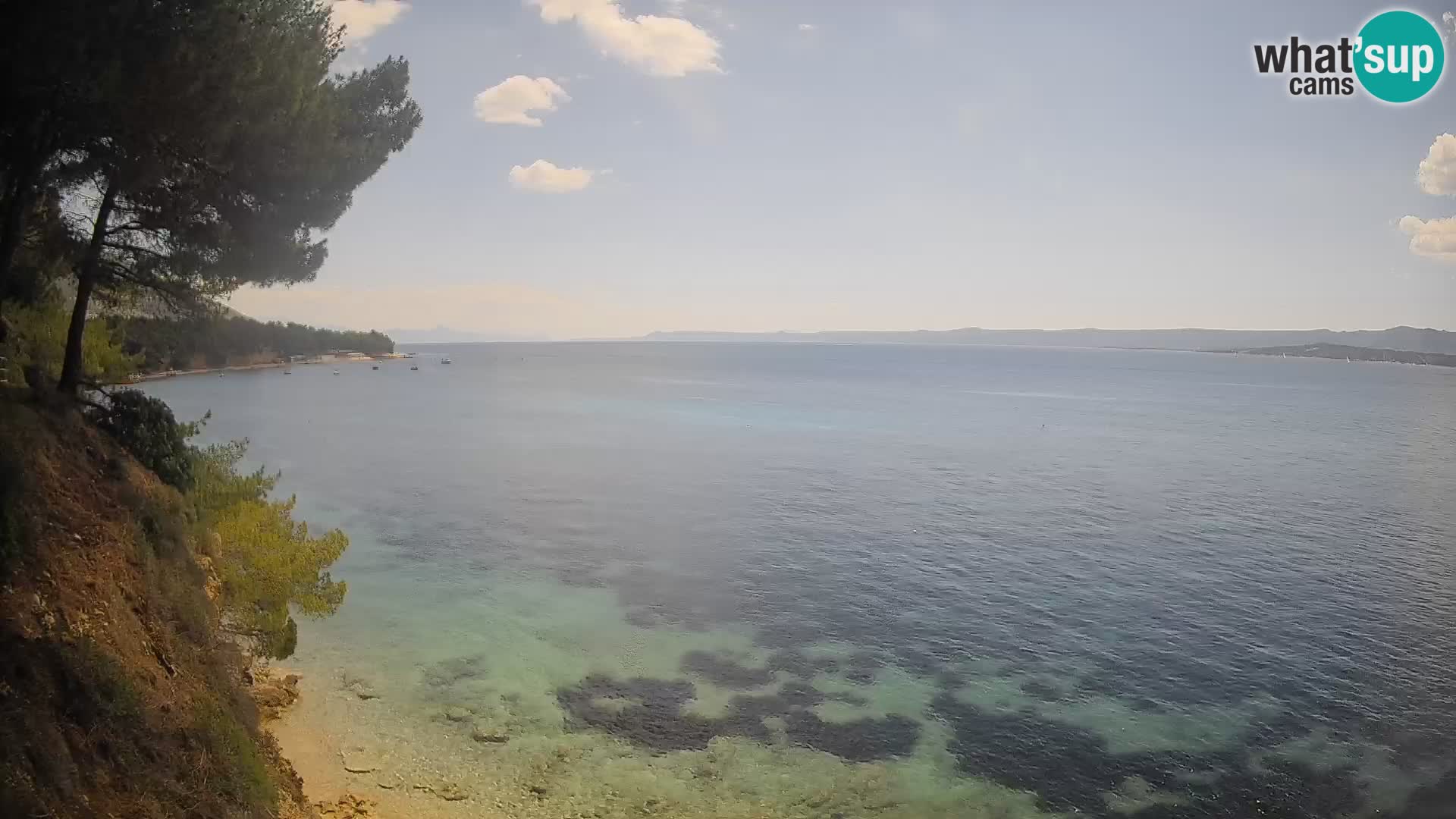 Web kamera Potočine Bol – Pogled uživo na plažu Borak, otok Brač