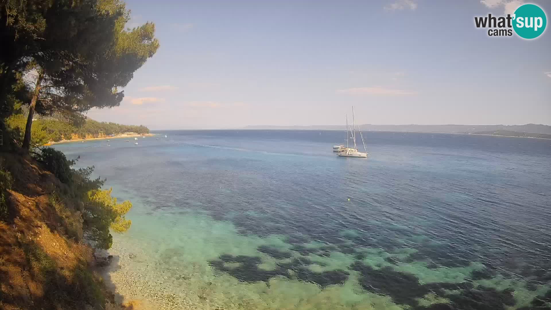 Webcam plage Potočine Bol – Vue en direct sur Borak Beach, île de Brač