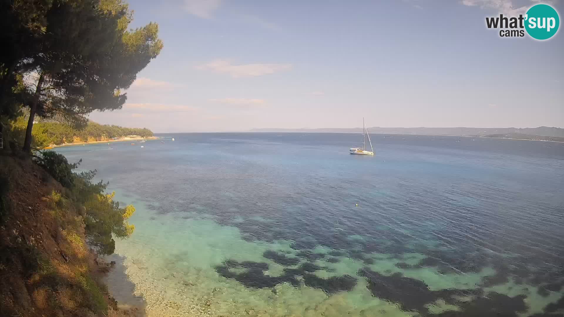 Webcam Potočine Beach Bol – Live View of Borak Beach, Brač Island