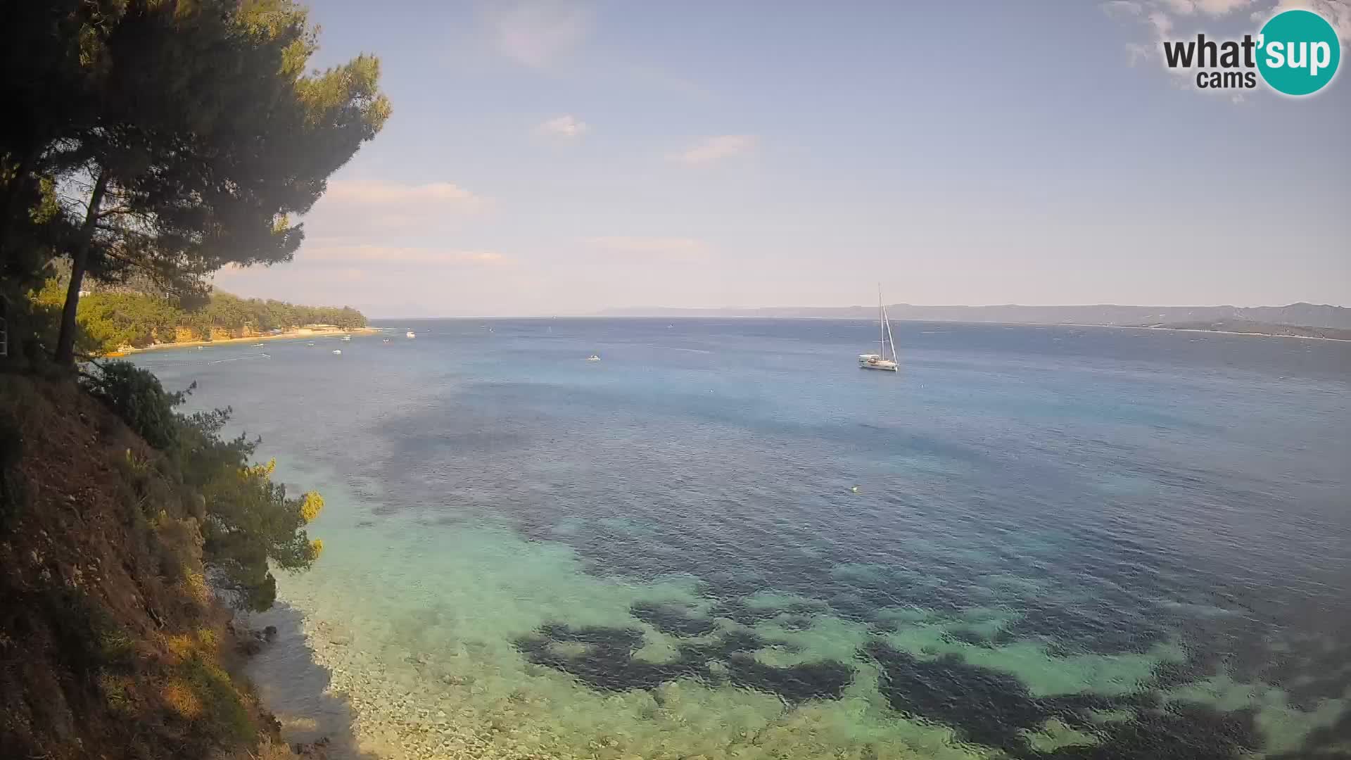Webcam Strand Potočine Bol – Liveblick auf Borak Beach, Insel Brač