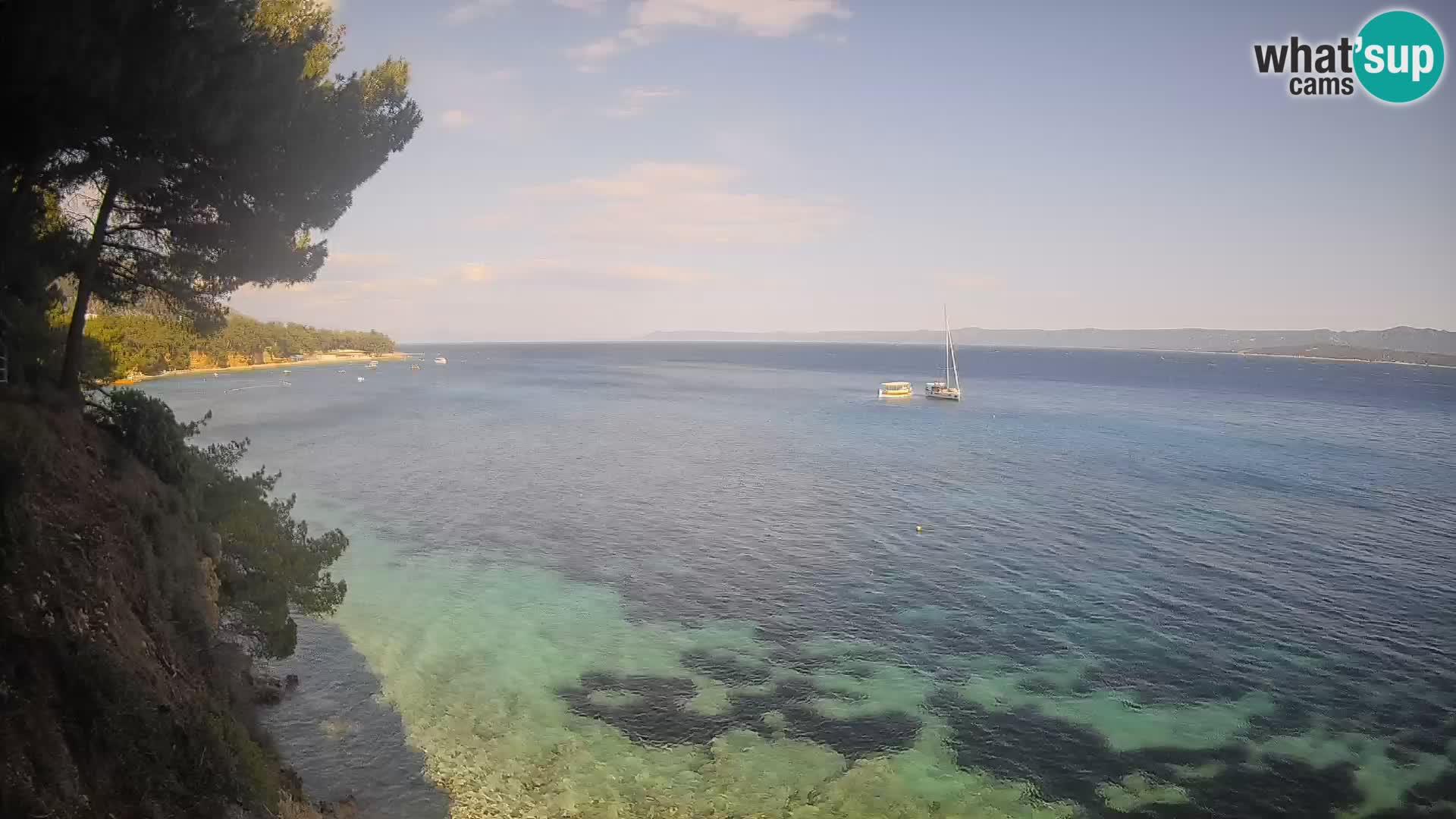 Webcam Strand Potočine Bol – Liveblick auf Borak Beach, Insel Brač