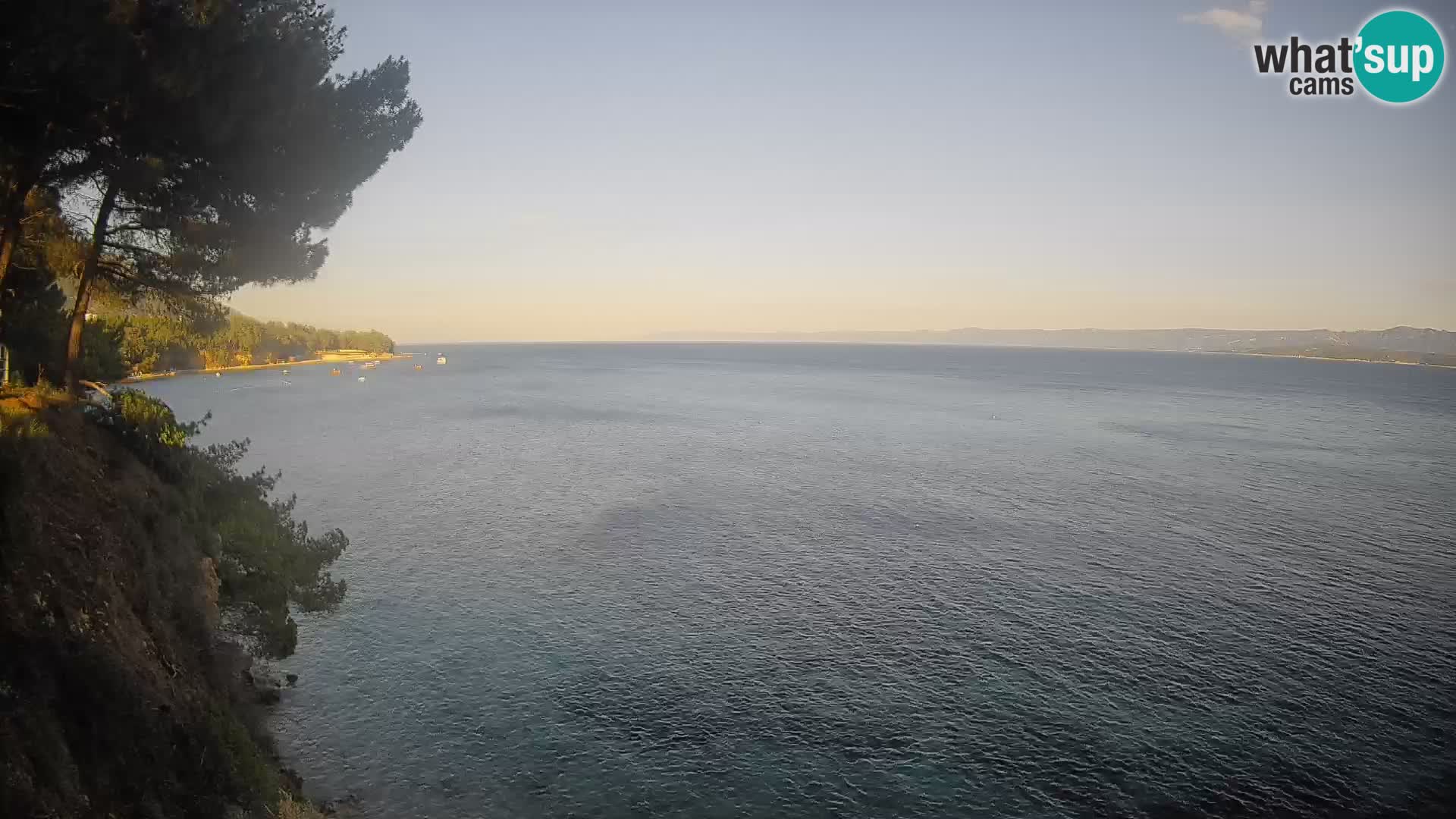 Webcam Spiaggia Potočine Bol – Vista live sulla spiaggia Borak, Isola di Brač