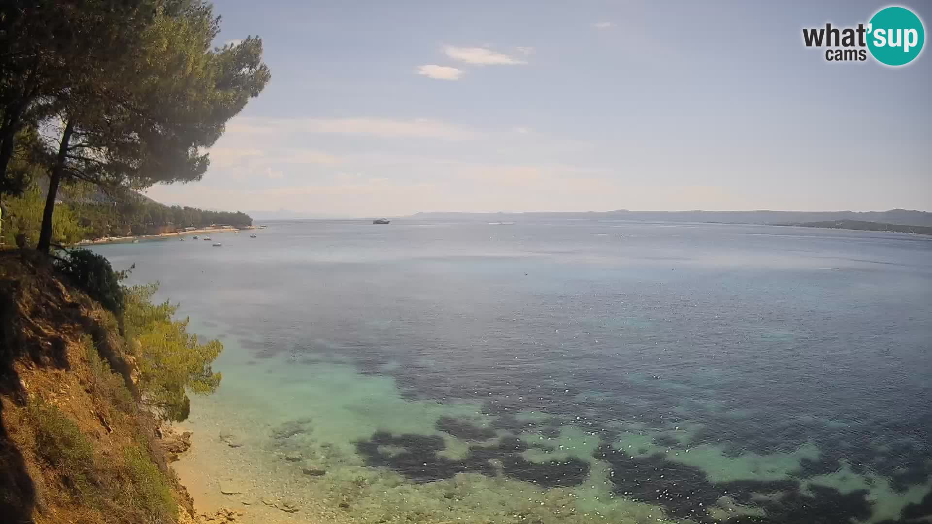 Webcam plage Potočine Bol – Vue en direct sur Borak Beach, île de Brač