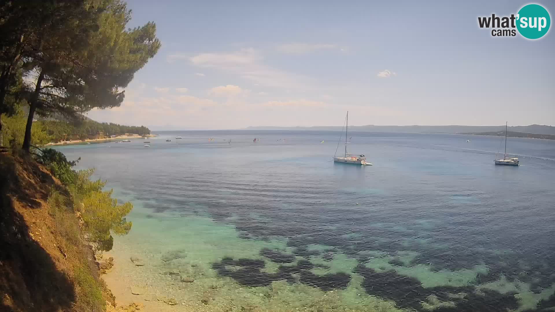 Webcam plage Potočine Bol – Vue en direct sur Borak Beach, île de Brač