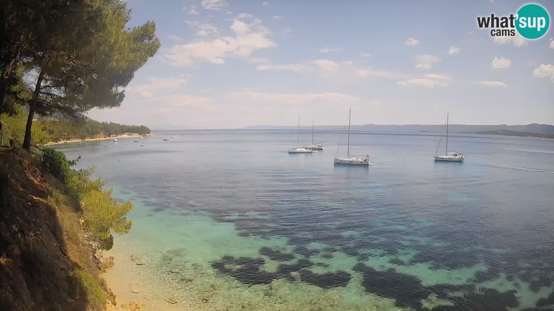 Webcam Strand Potočine Bol – Liveblick auf Borak Beach, Insel Brač