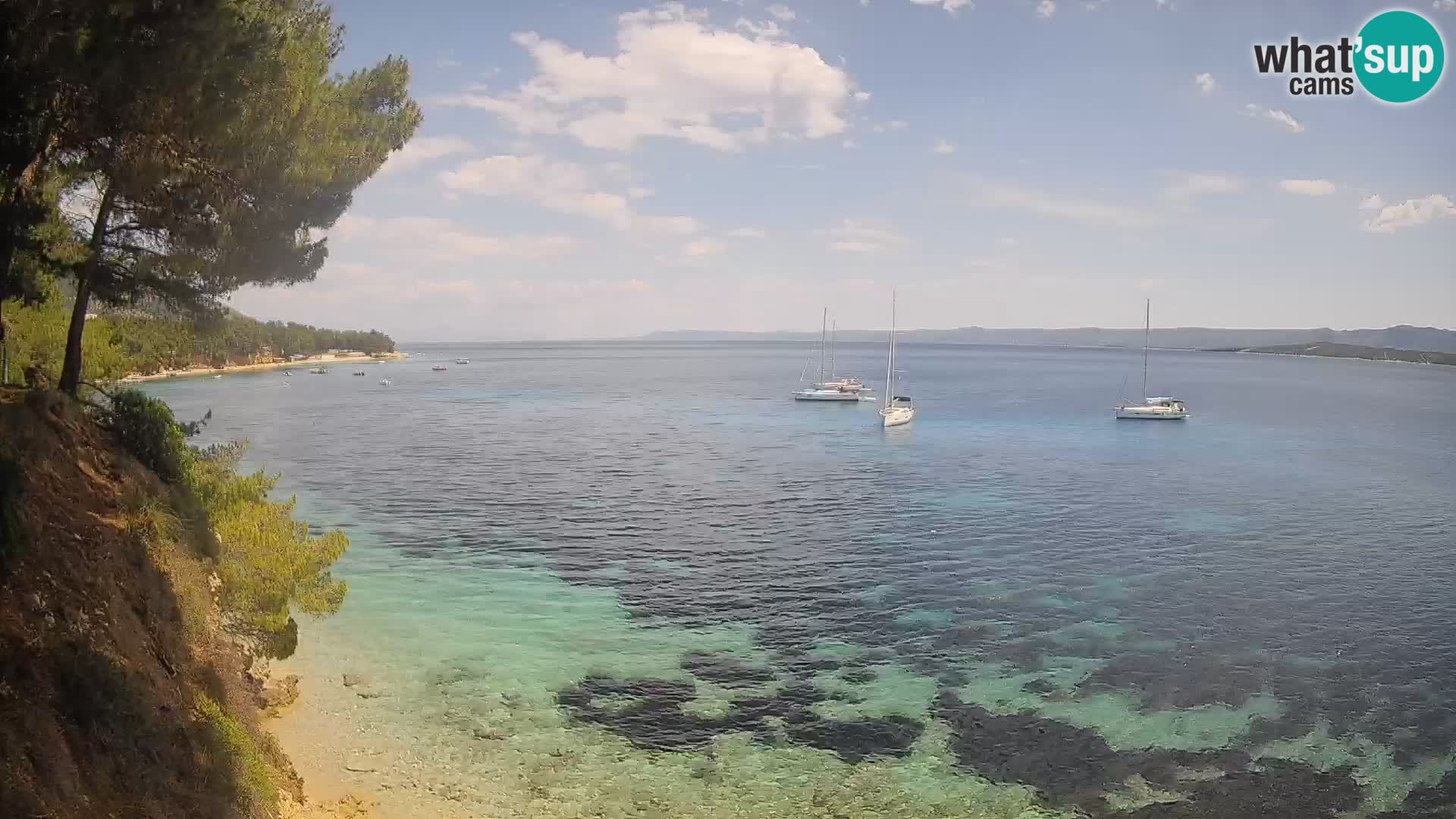 Webcam Potočine Beach Bol – Live View of Borak Beach, Brač Island