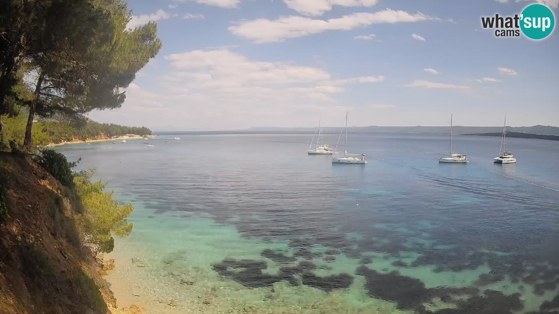 Webcam Potočine Beach Bol – Live View of Borak Beach, Brač Island