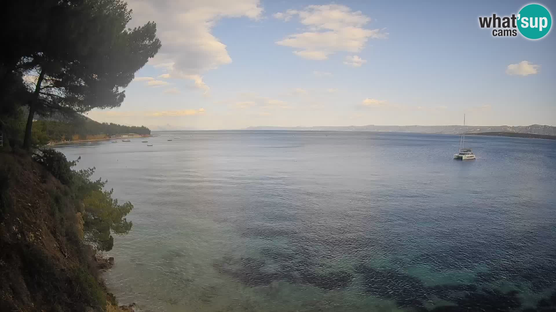 Web kamera Potočine Bol – Pogled uživo na plažu Borak, otok Brač