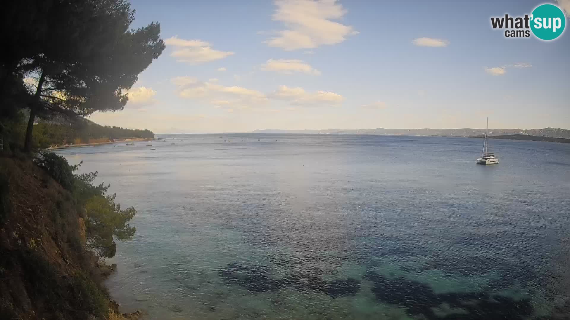 Webcam plage Potočine Bol – Vue en direct sur Borak Beach, île de Brač