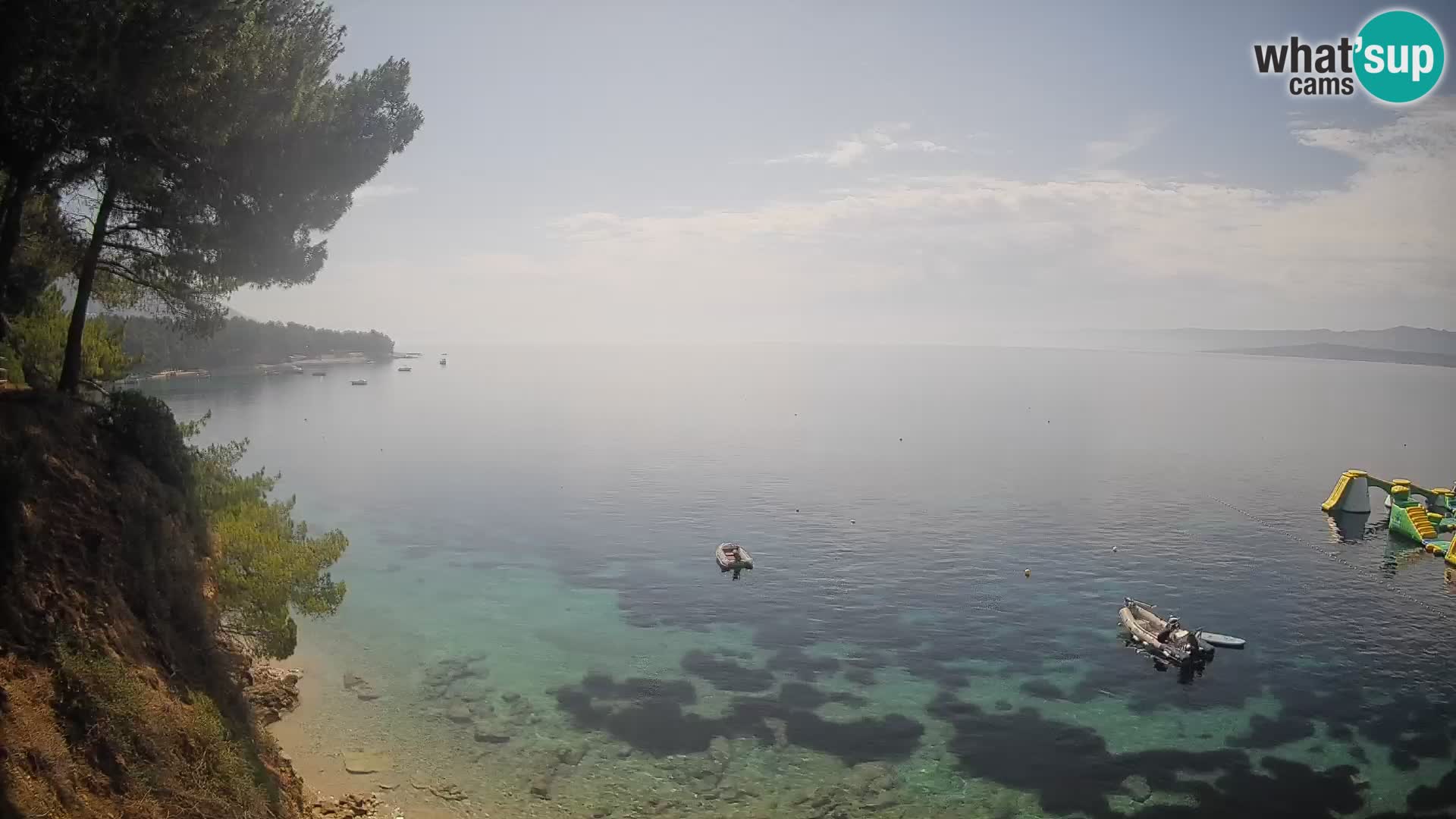 Webcam Spiaggia Potočine Bol – Vista live sulla spiaggia Borak, Isola di Brač