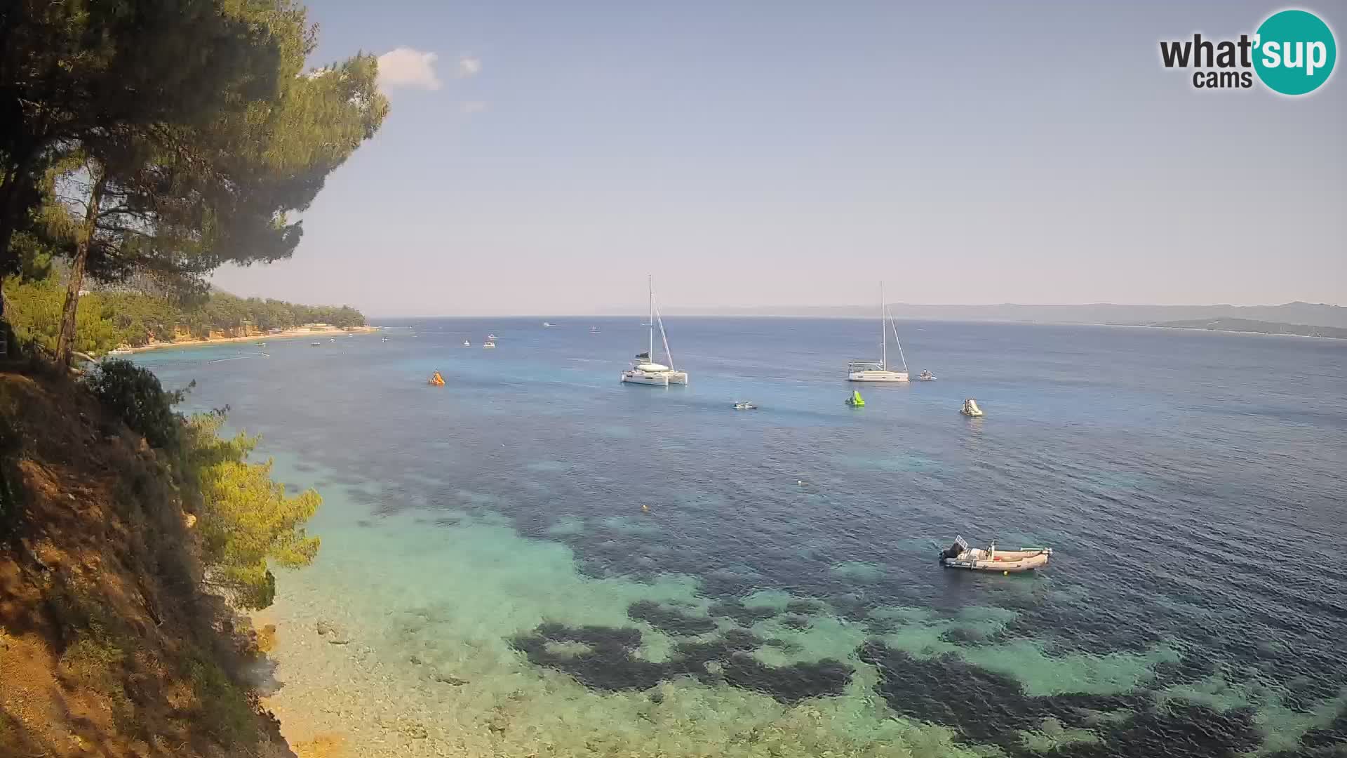 Webcam Potočine Beach Bol – Live View of Borak Beach, Brač Island