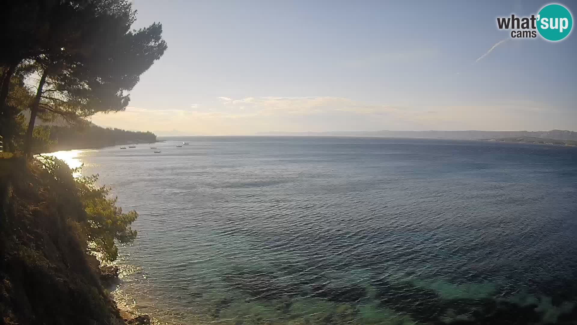 Webcam Playa Potočine Bol – Vista en vivo de Borak Beach, Isla de Brač
