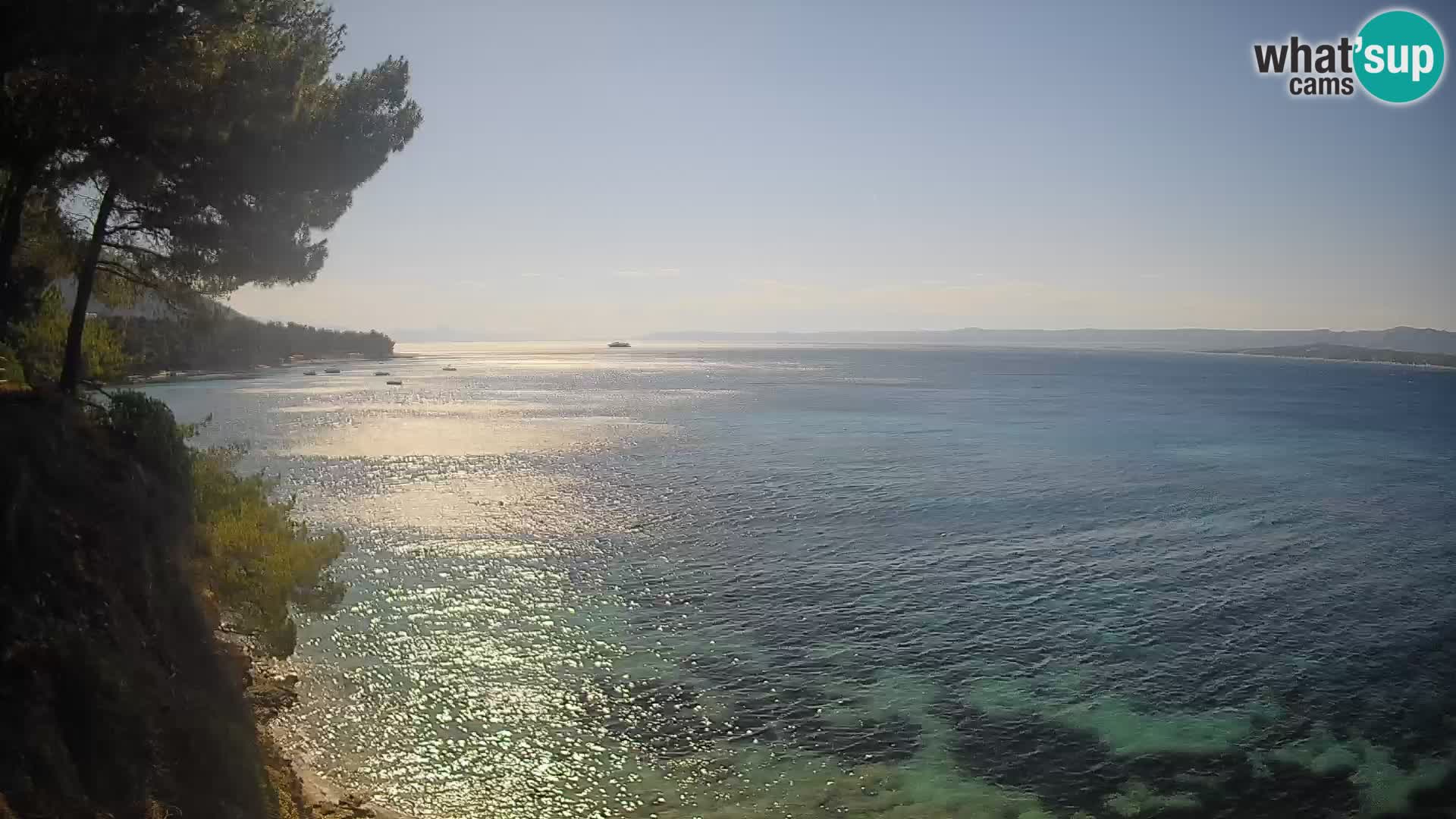 Web kamera Potočine Bol – Pogled uživo na plažu Borak, otok Brač