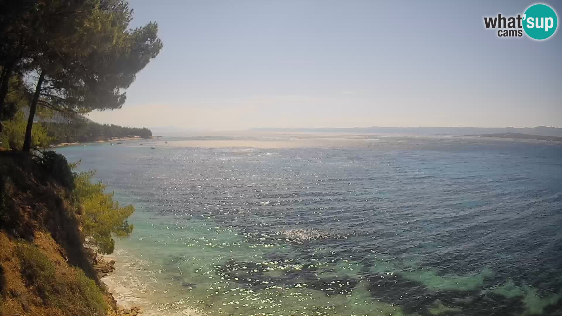 Web kamera Potočine Bol – Pogled uživo na plažu Borak, otok Brač
