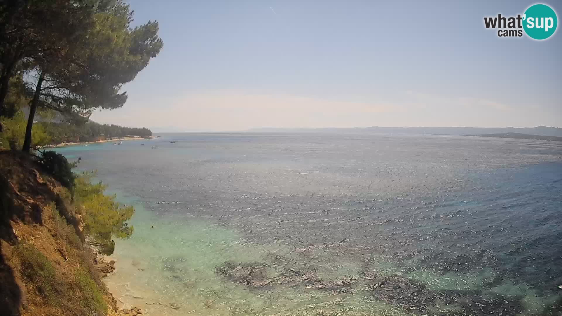 Webcam Potočine Beach Bol – Live View of Borak Beach, Brač Island