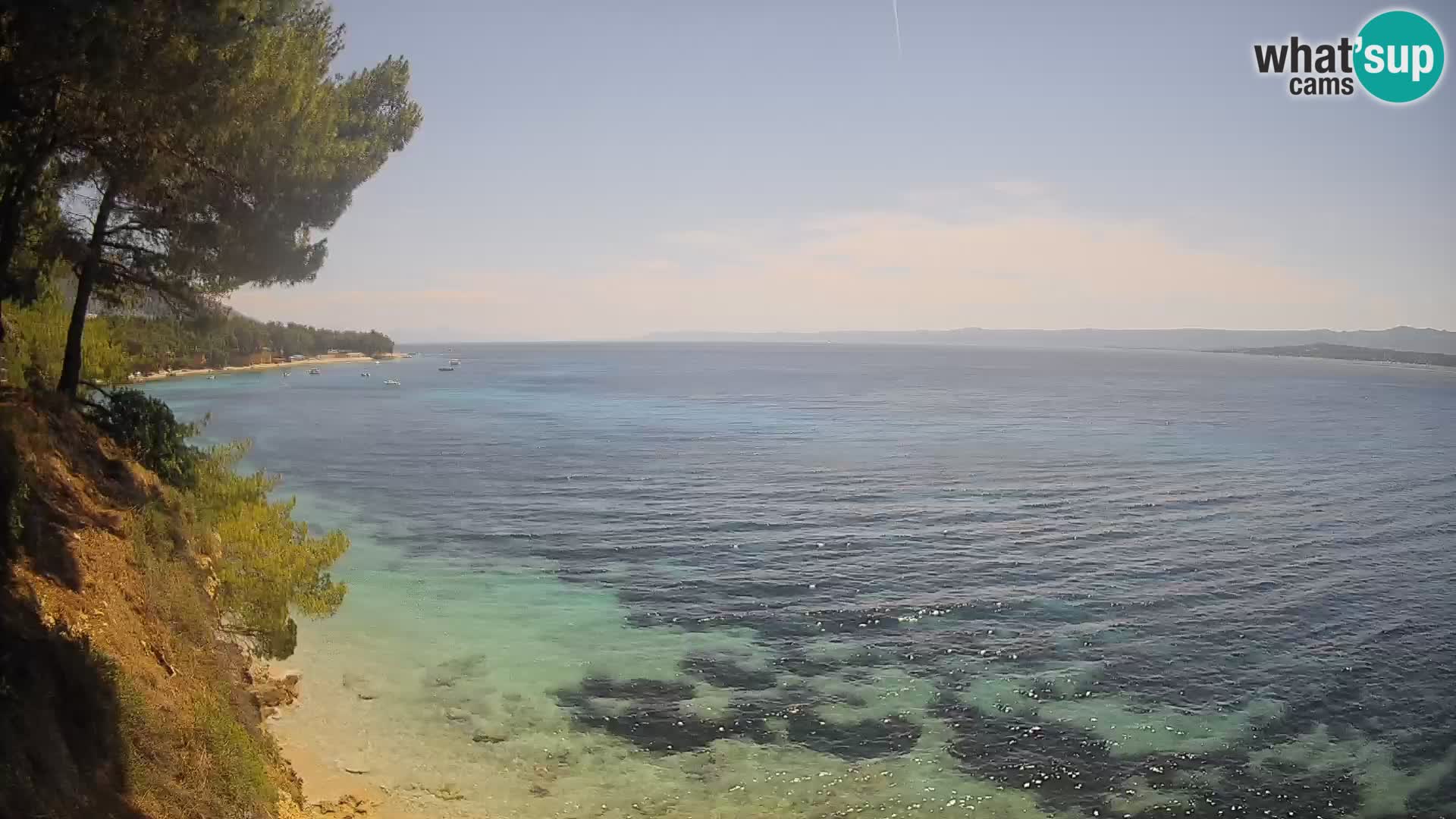 Web kamera Potočine Bol – Pogled uživo na plažu Borak, otok Brač