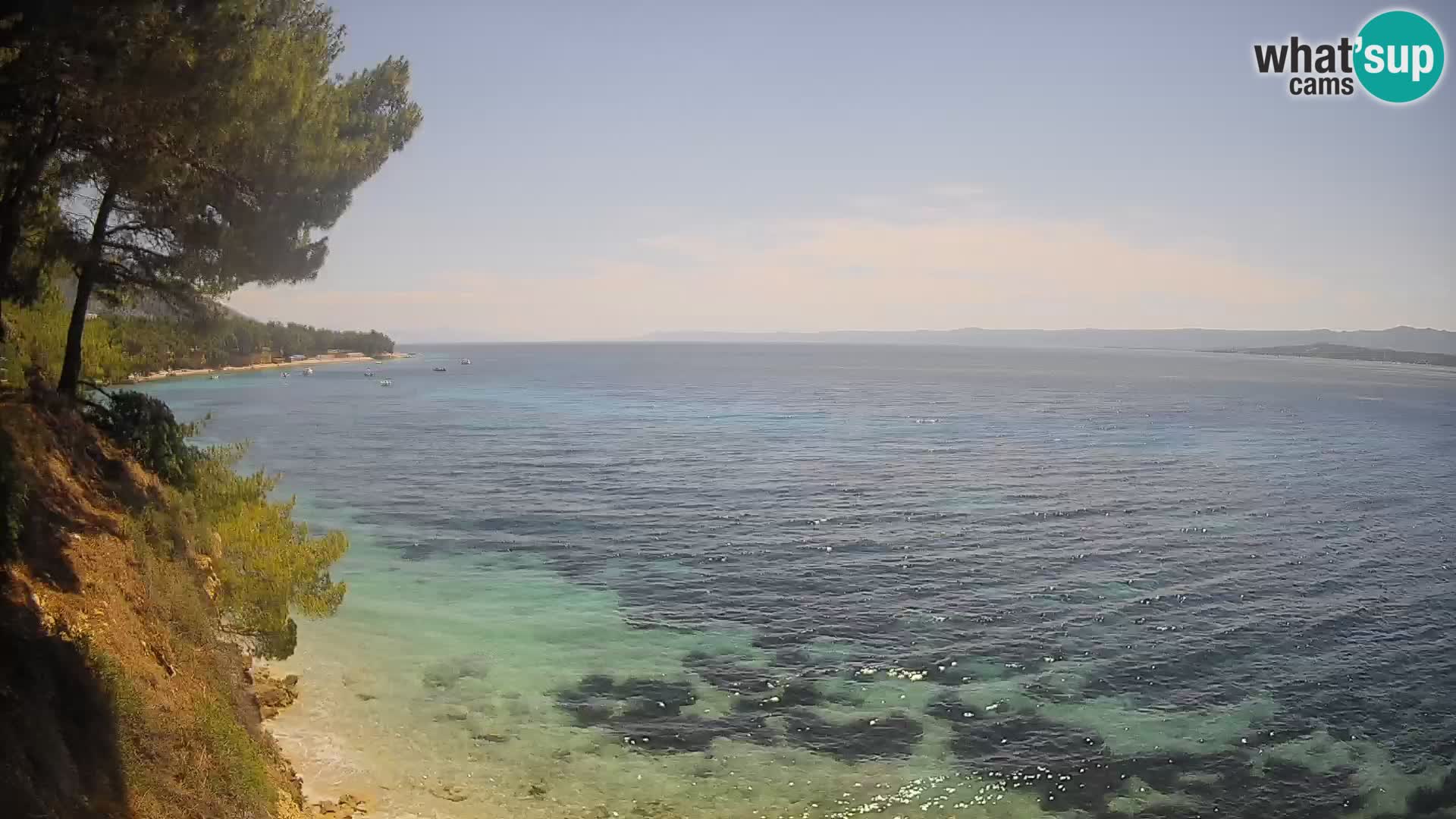 Web kamera Potočine Bol – Pogled uživo na plažu Borak, otok Brač