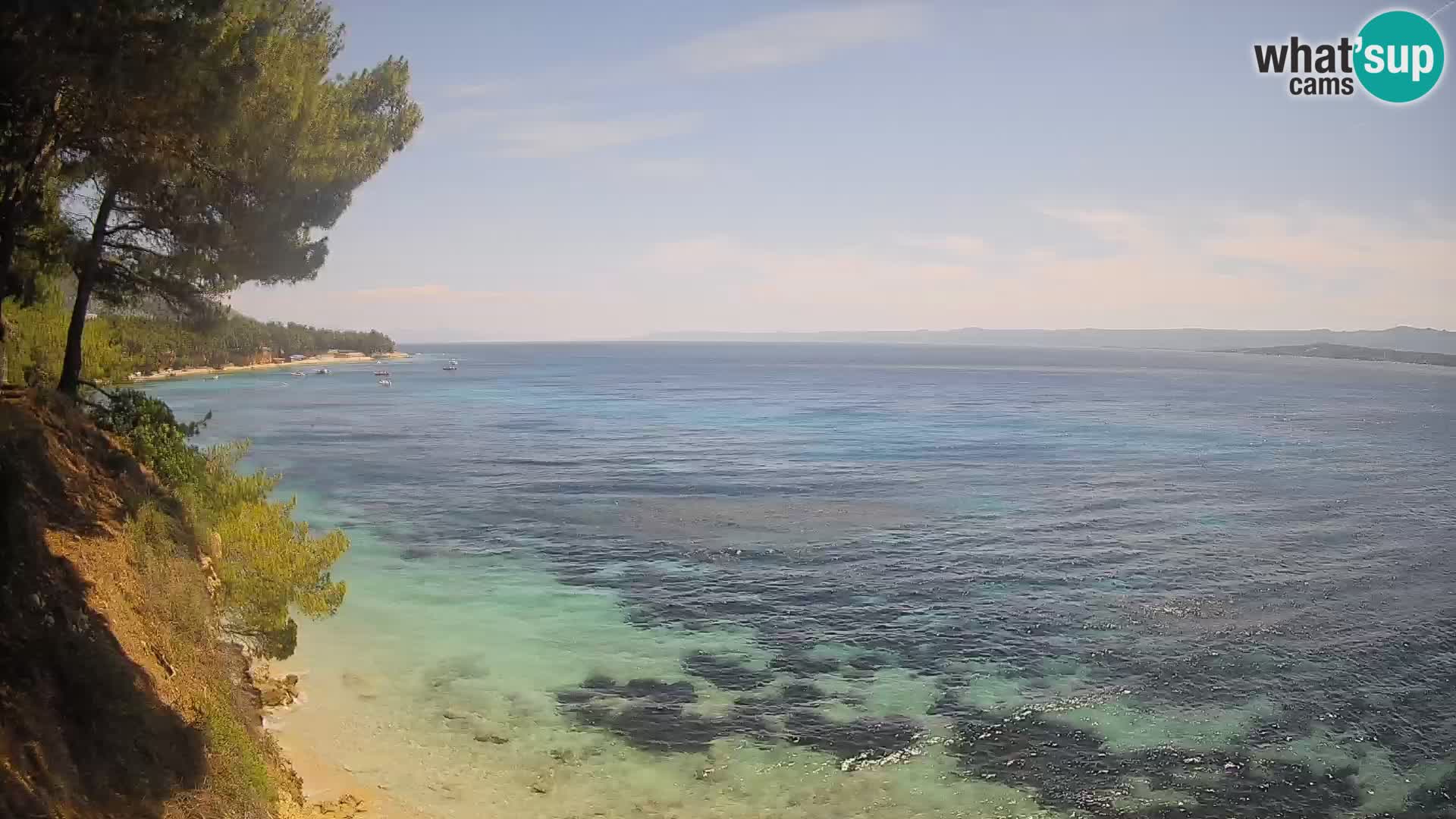 Web kamera Potočine Bol – Pogled uživo na plažu Borak, otok Brač