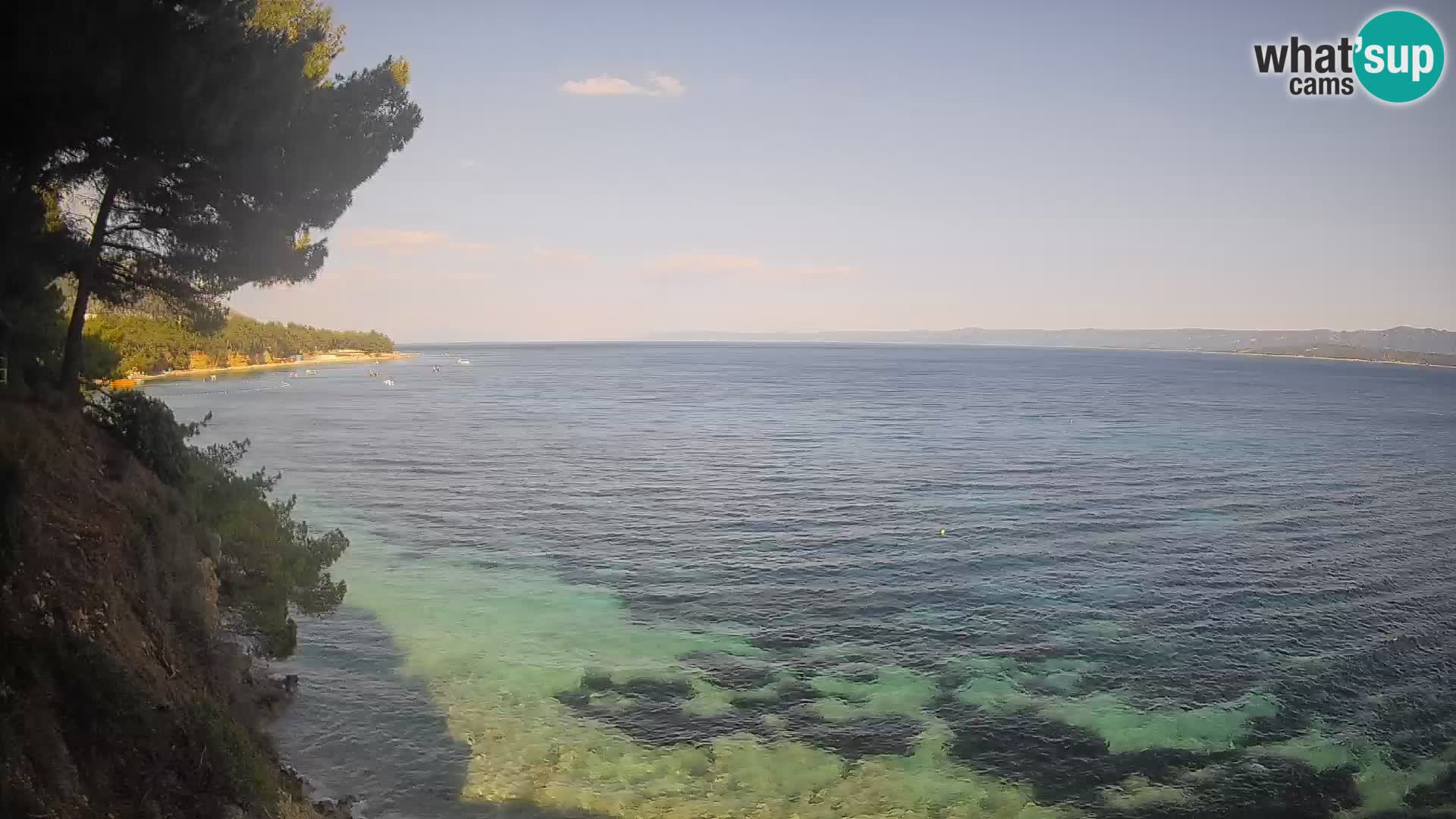 Webcam plage Potočine Bol – Vue en direct sur Borak Beach, île de Brač
