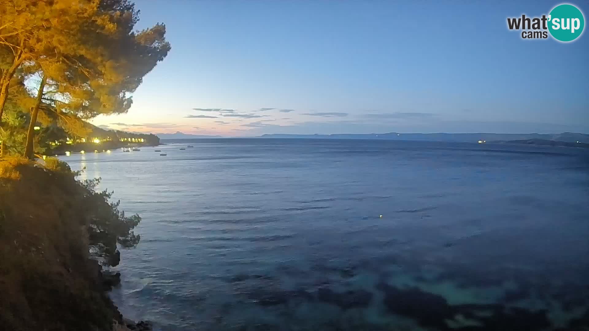 Webcam plage Potočine Bol – Vue en direct sur Borak Beach, île de Brač