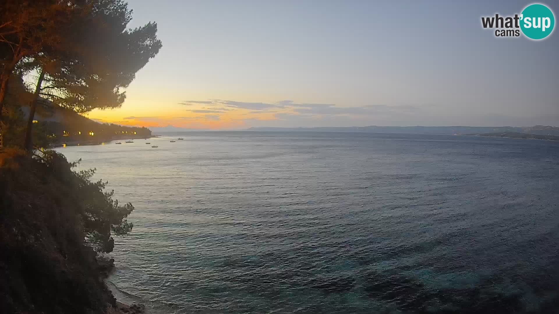 Webcam Spiaggia Potočine Bol – Vista live sulla spiaggia Borak, Isola di Brač