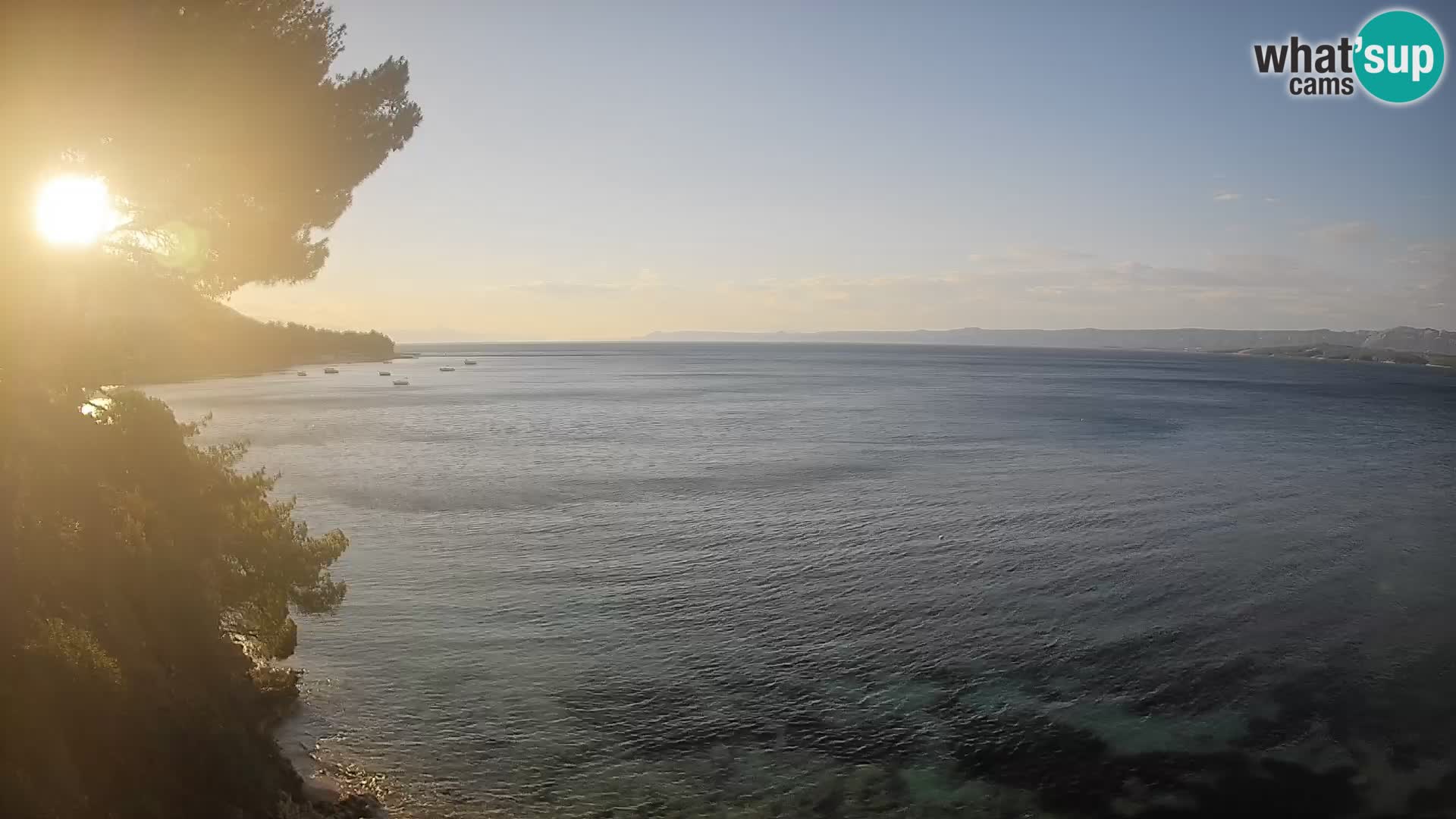 Web kamera Potočine Bol – Pogled uživo na plažu Borak, otok Brač