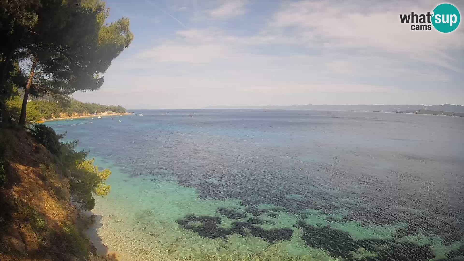 Webcam Playa Potočine Bol – Vista en vivo de Borak Beach, Isla de Brač