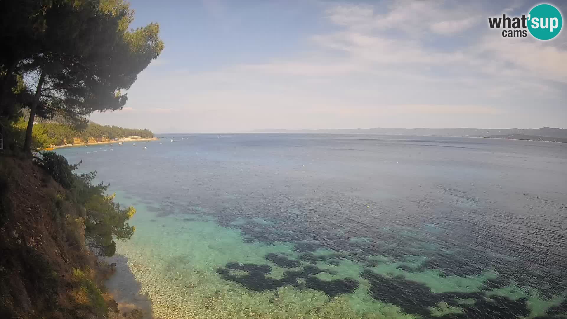 Webcam Potočine Beach Bol – Live View of Borak Beach, Brač Island
