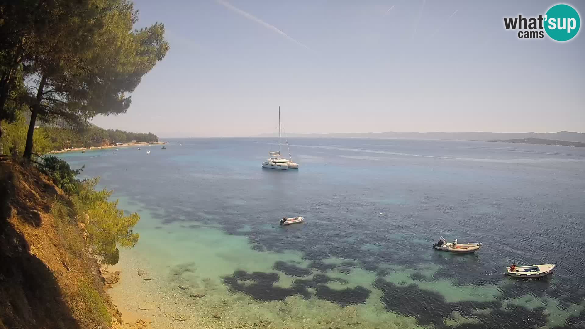 Webcam Potočine Beach Bol – Live View of Borak Beach, Brač Island