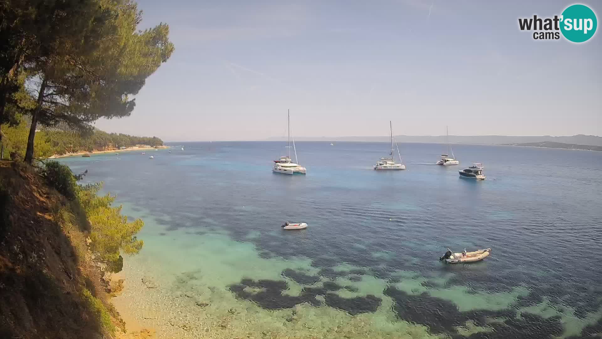 Webcam Potočine Beach Bol – Live View of Borak Beach, Brač Island