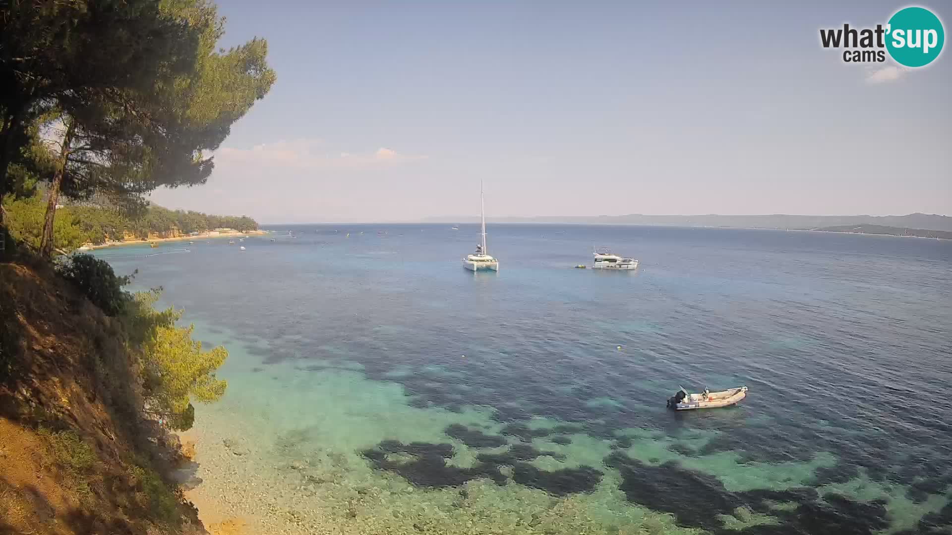 Webcam Potočine Beach Bol – Live View of Borak Beach, Brač Island