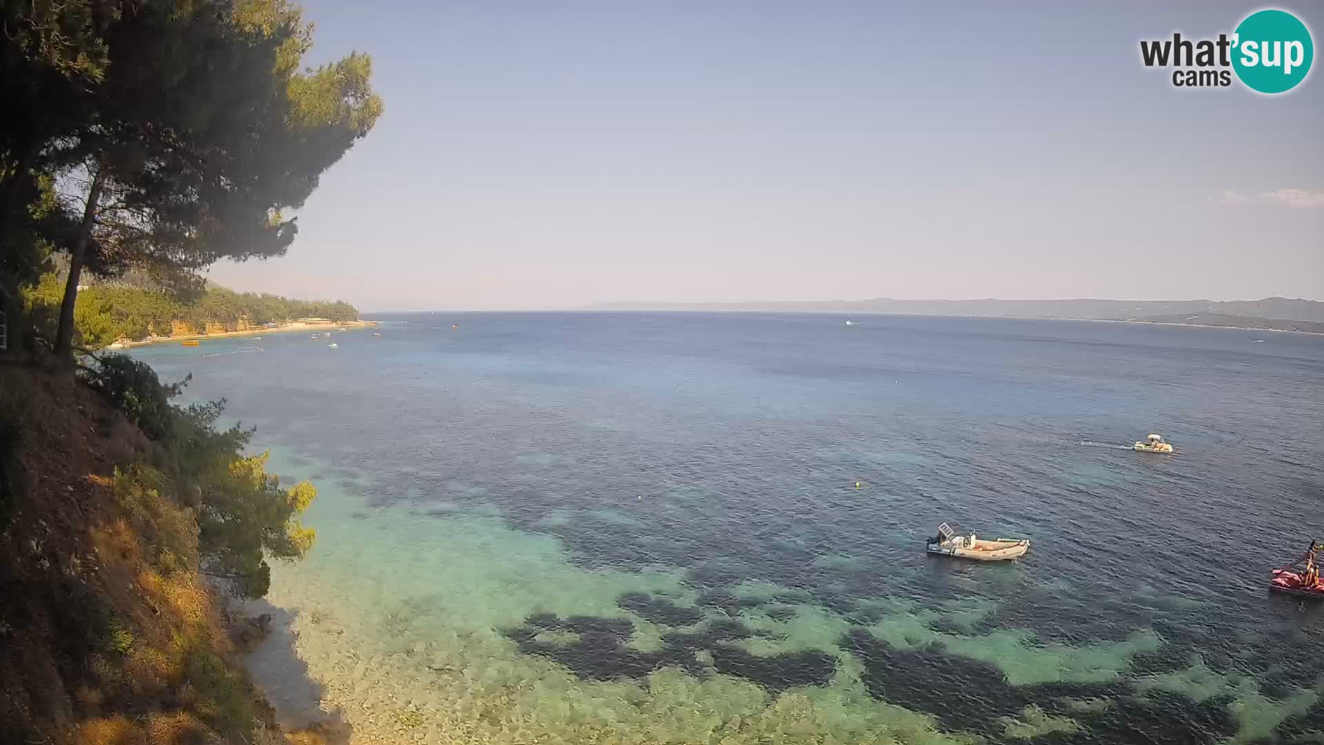 Webcam Playa Potočine Bol – Vista en vivo de Borak Beach, Isla de Brač
