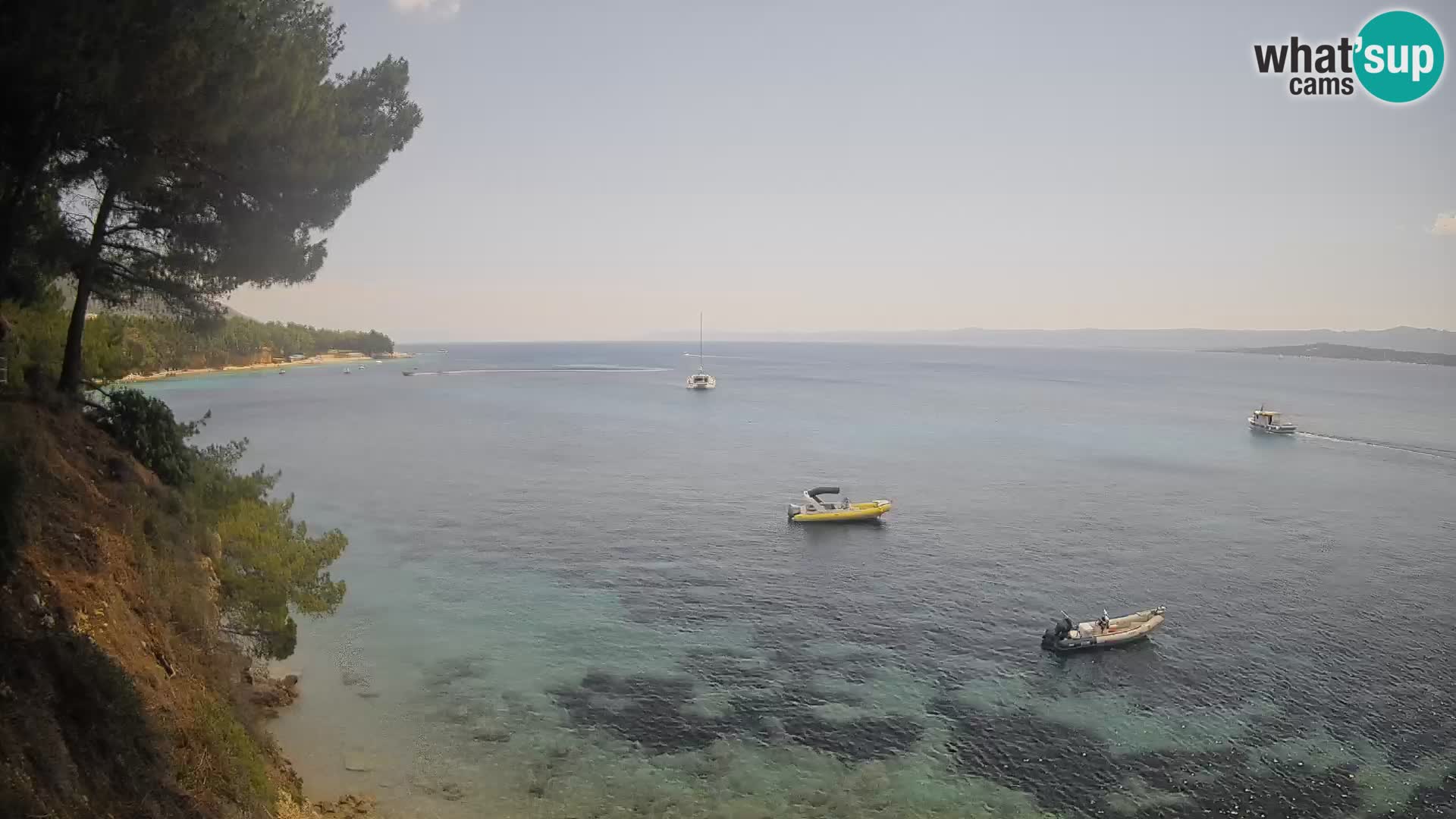 Webcam Playa Potočine Bol – Vista en vivo de Borak Beach, Isla de Brač