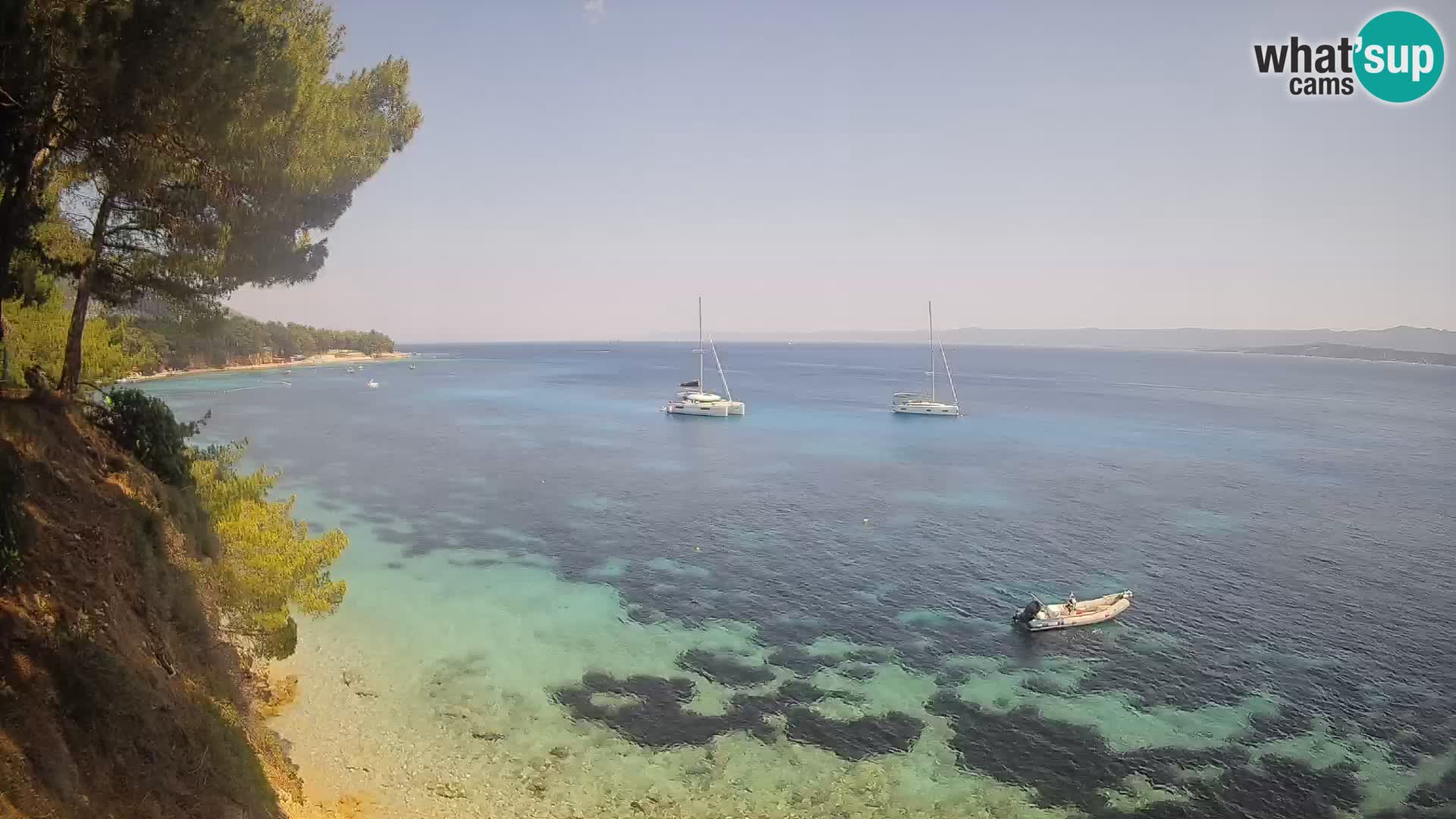 Webcam Potočine Beach Bol – Live View of Borak Beach, Brač Island