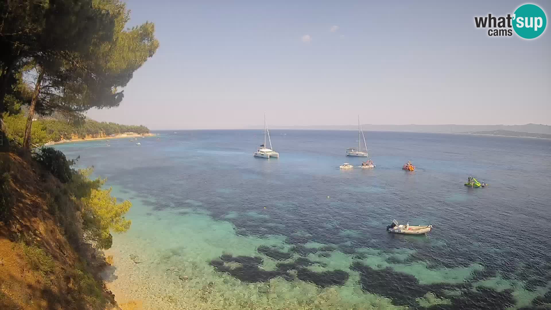 Webcam Potočine Beach Bol – Live View of Borak Beach, Brač Island