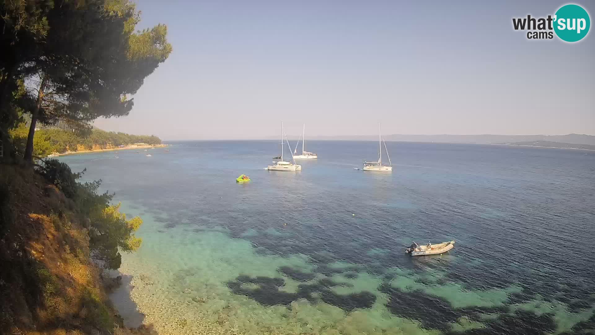 Webcam Potočine Beach Bol – Live View of Borak Beach, Brač Island
