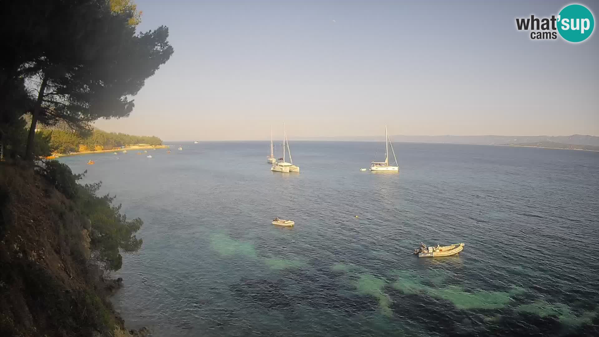 Webcam Strand Potočine Bol – Liveblick auf Borak Beach, Insel Brač