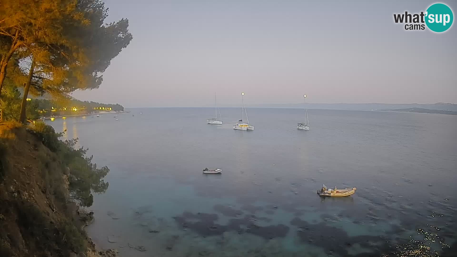 Webcam Potočine Beach Bol – Live View of Borak Beach, Brač Island