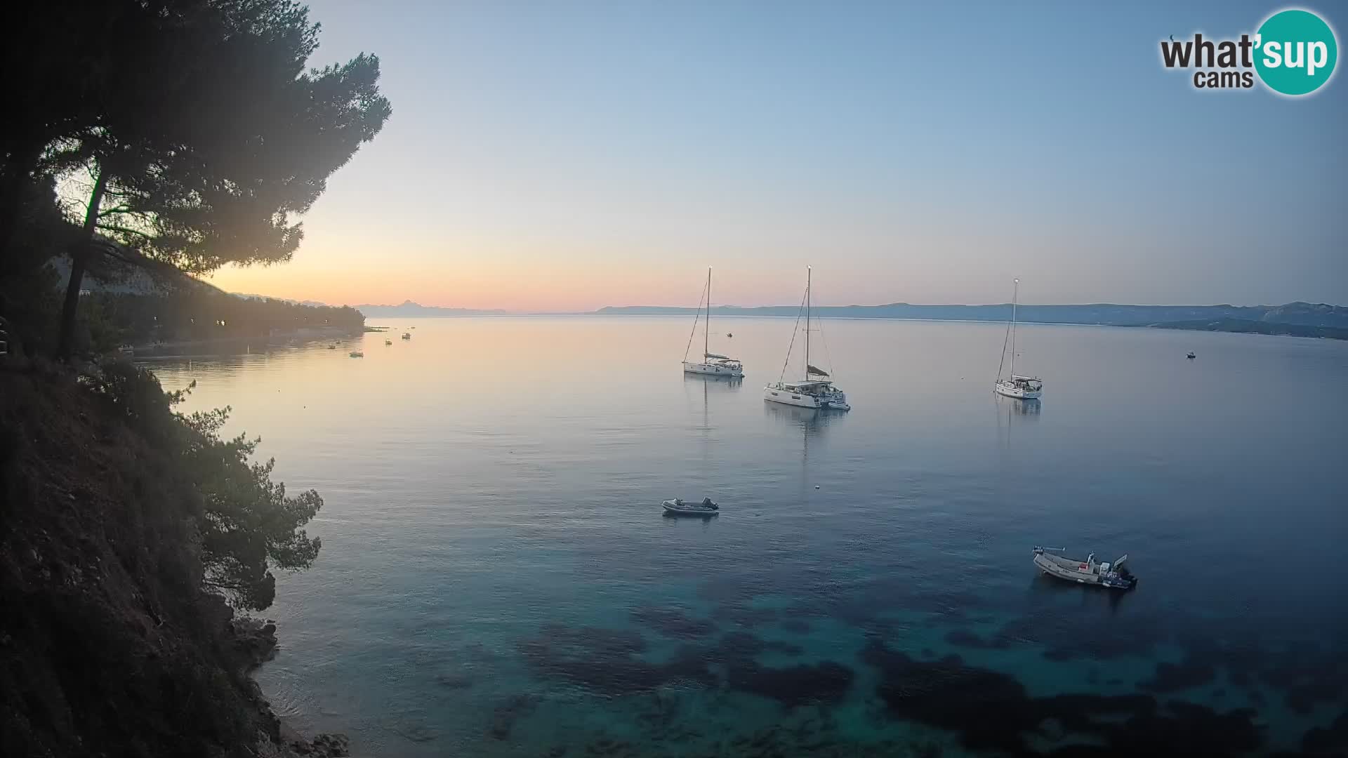 Webcam Potočine Beach Bol – Live View of Borak Beach, Brač Island