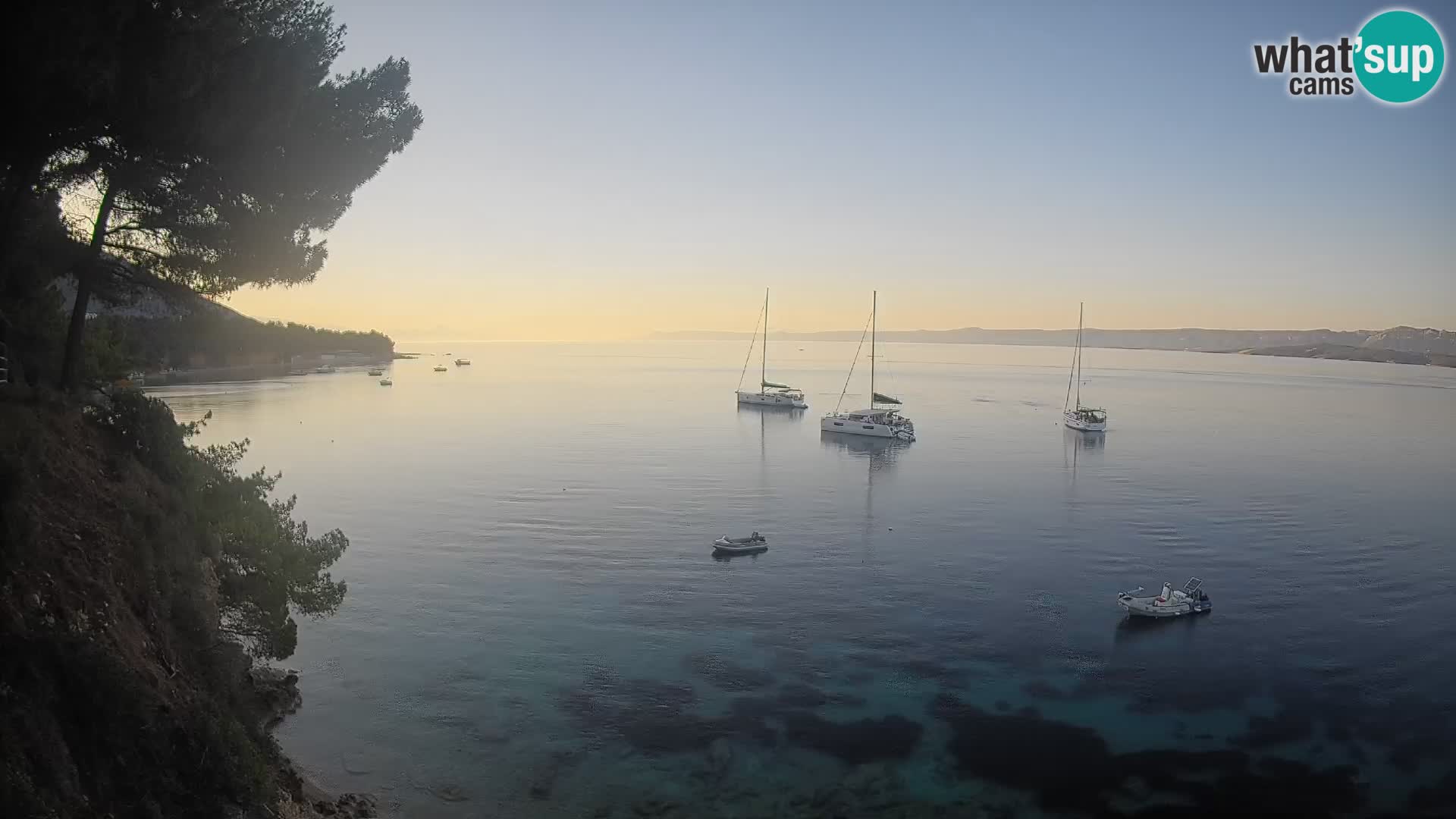 Webcam Strand Potočine Bol – Liveblick auf Borak Beach, Insel Brač